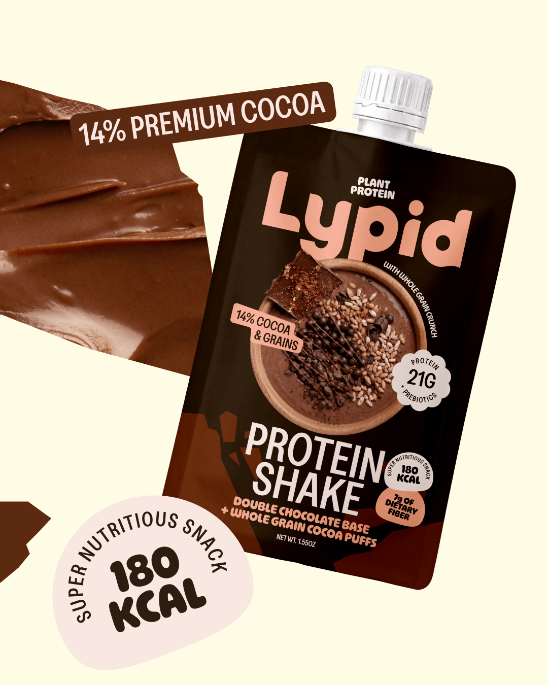 Double Chocolate Crunch Protein Shake - Lypid Kitchen