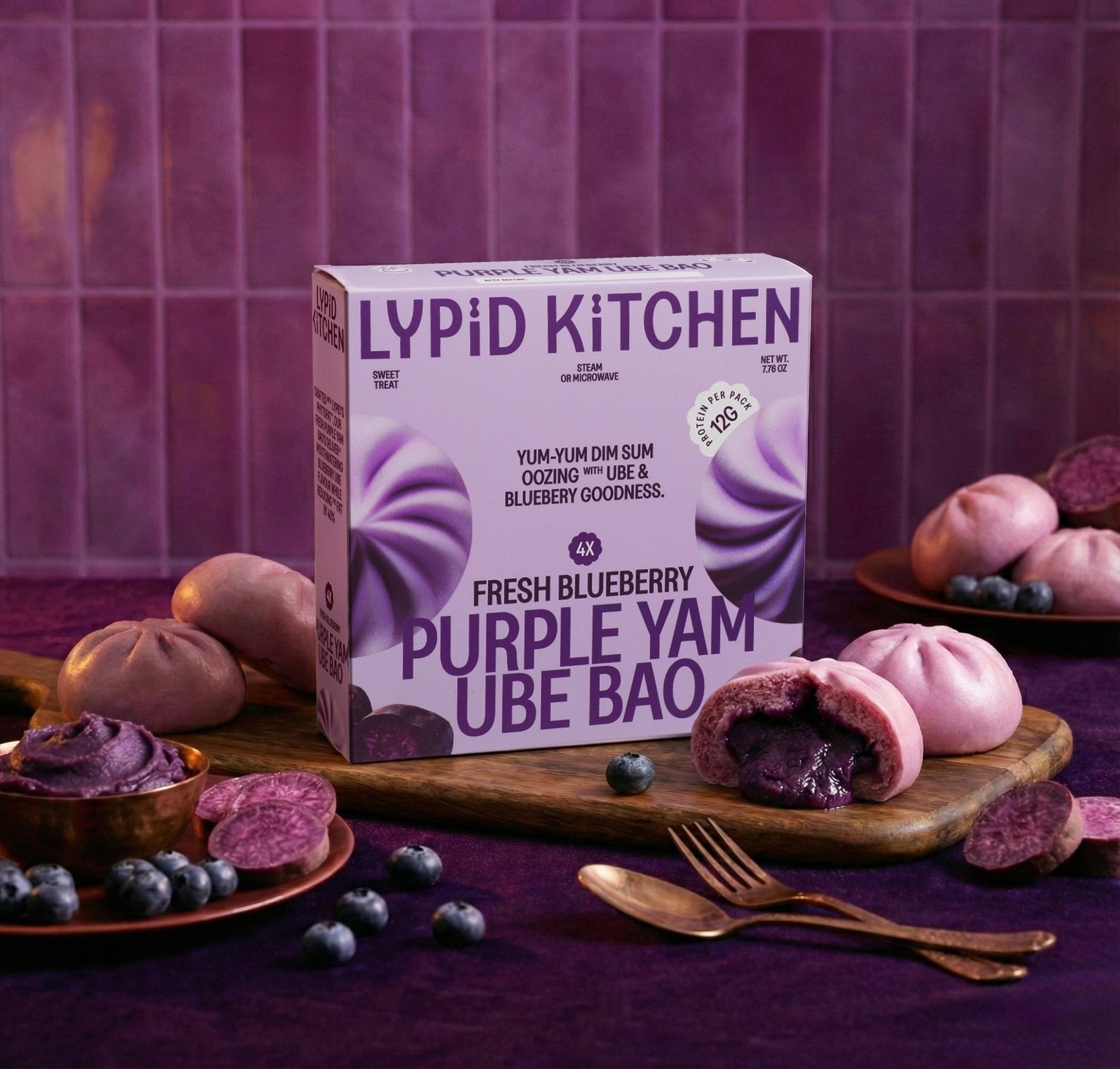 PURPLE YAM UBE BAO - Lypid Kitchen