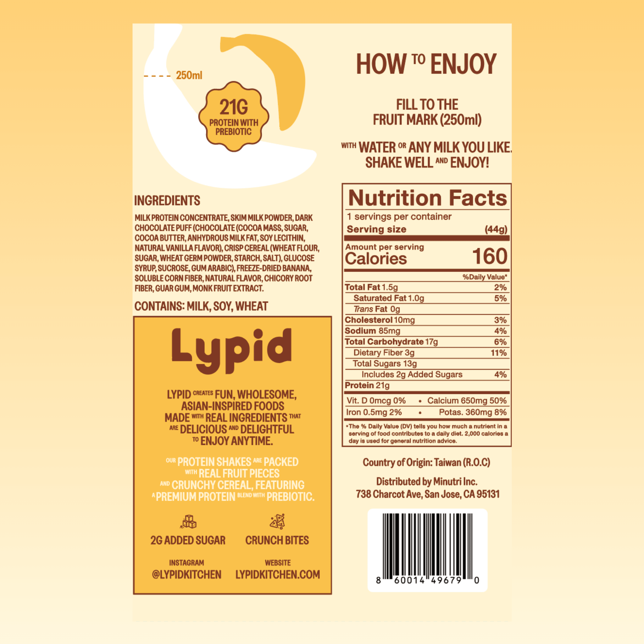 VANILLA BANANA CRUNCH PROTEIN SHAKE - Lypid Kitchen